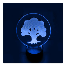 Lámpara Led MTG Símbolo Verde Base Negra con Aplicación