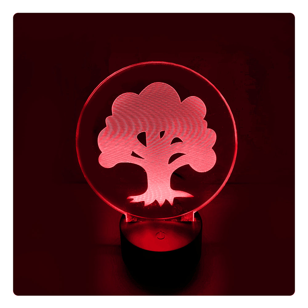 Lámpara Led MTG Símbolo Verde Base Negra con Aplicación