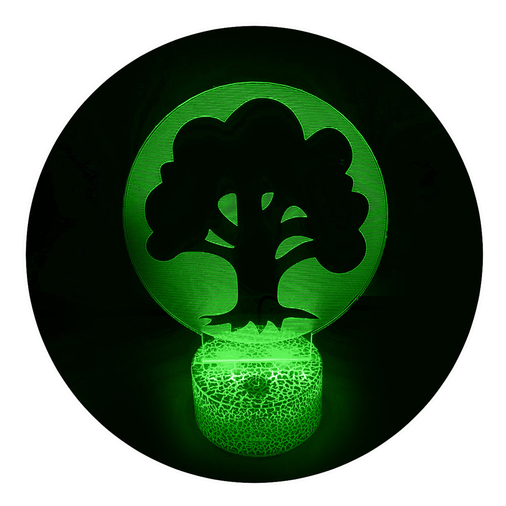 Lámpara Led MTG Símbolo Verde I Base Agrietada