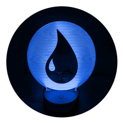 Lámpara Led MTG Símbolo Azul I Base Negra