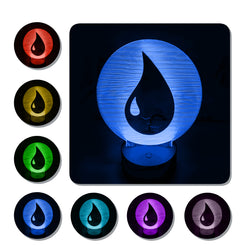 Lámpara Led MTG Símbolo Azul I Base Negra