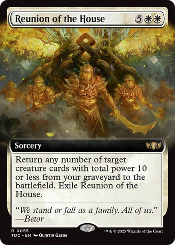 Reunion of the House (Extended Art) [Tarkir: Dragonstorm Commander] 