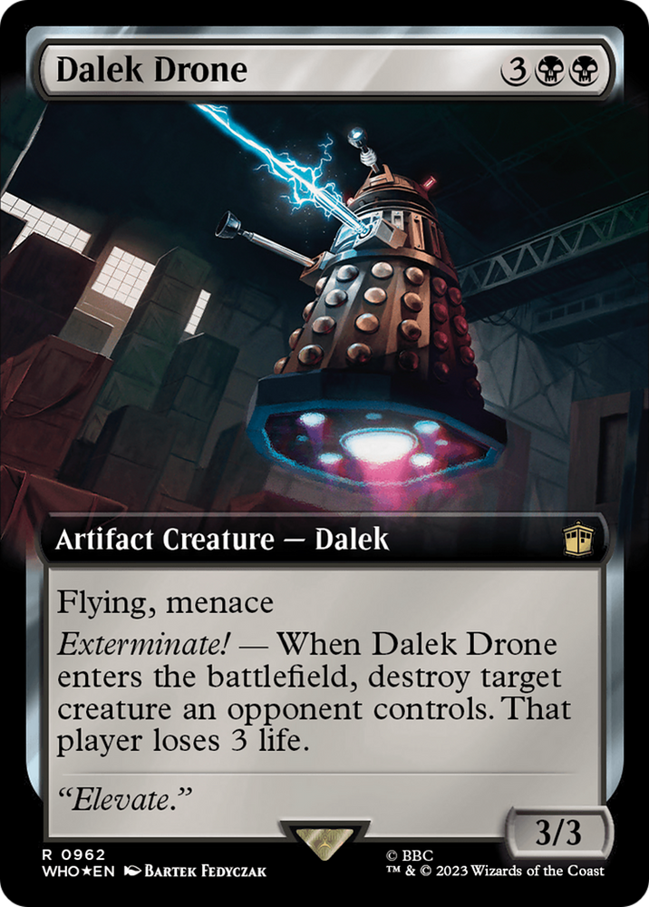 Dalek Drone (Extended Art) (Surge Foil) [Doctor Who] 