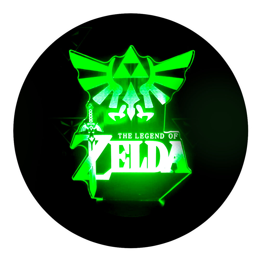 Lámpara The Legend of Zelda Base Negra con Aplicación