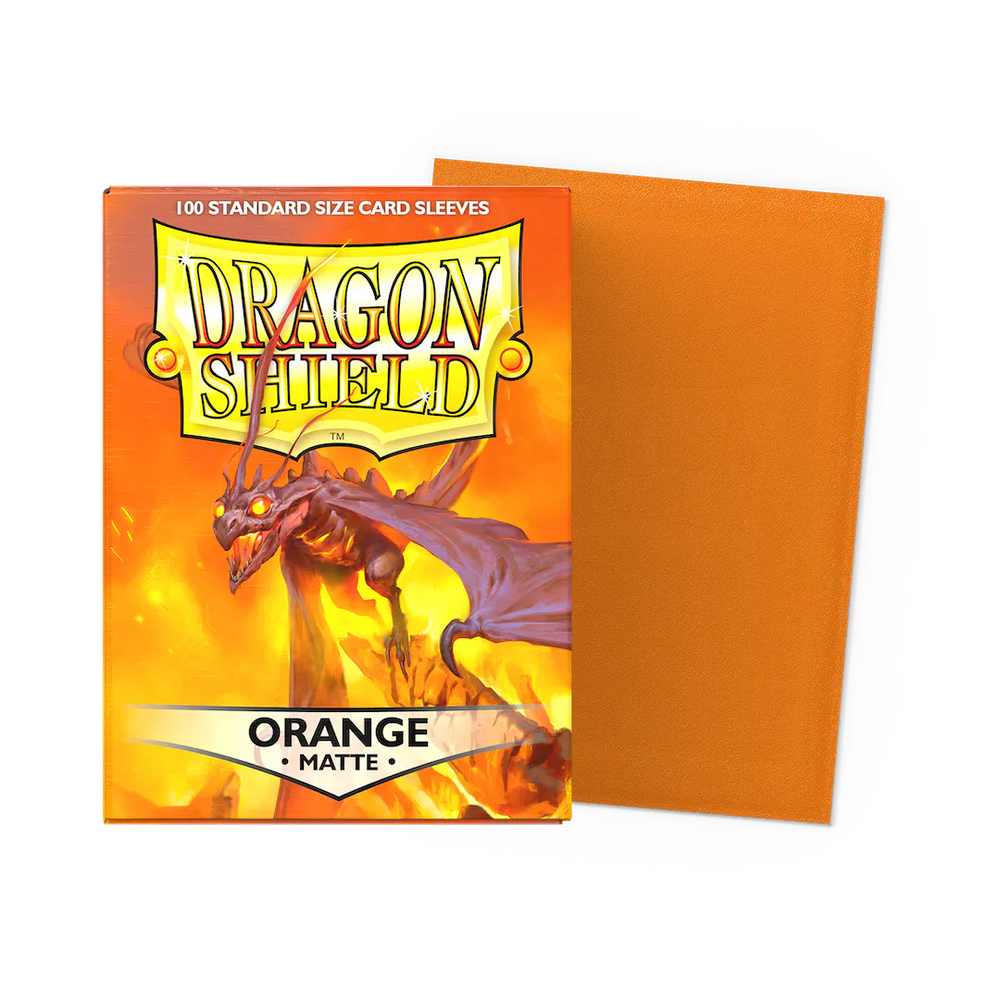 Dragon Shield Protectors - Standard Matte - Orange