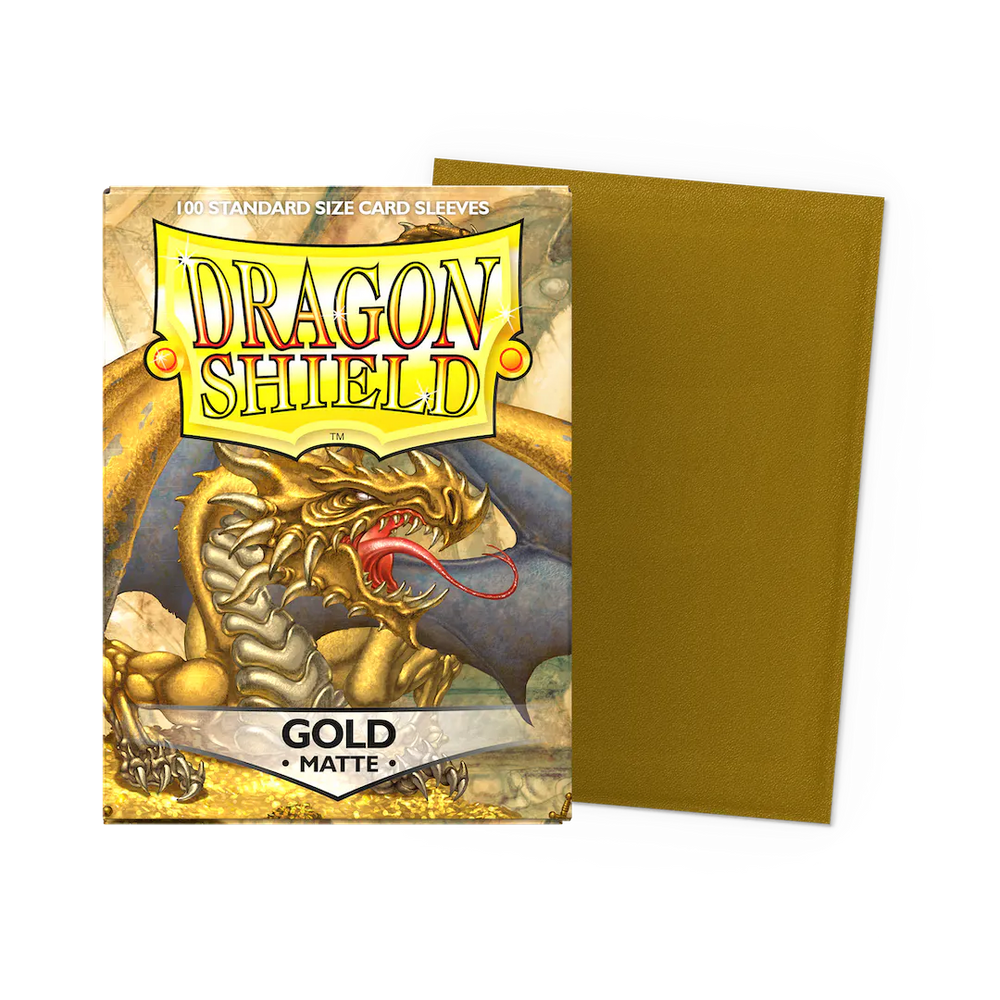 Dragon Shield Protectors - Standard Matte - Gold