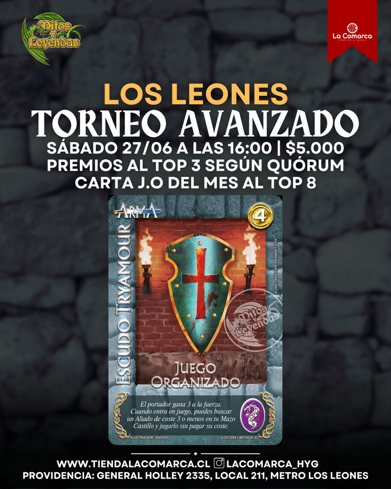 Mitos y Leyendas - Torneo Avanzado Junio 2026 - Los Leones