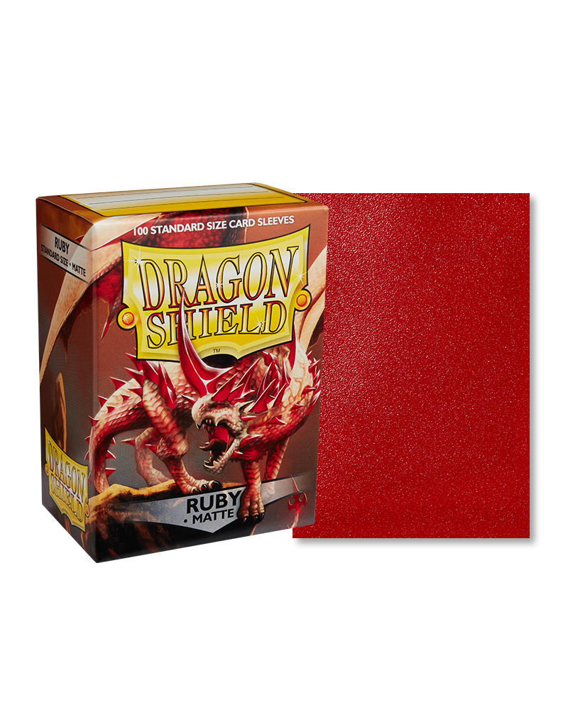 Dragon Shield Protectors - Standard Matte - Ruby