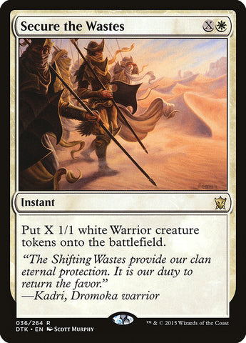 Secure the Wastes [Dragons of Tarkir] 