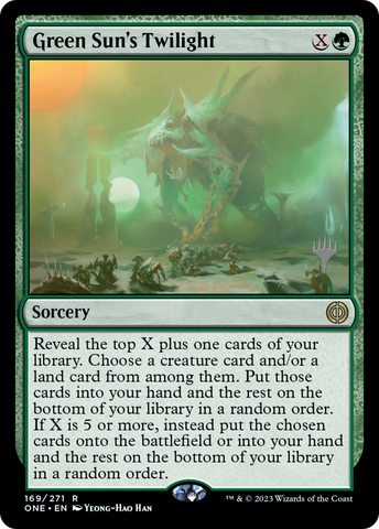 Green Sun's Twilight (Promo Pack) [Phyrexia: All Will Be One Promos] 
