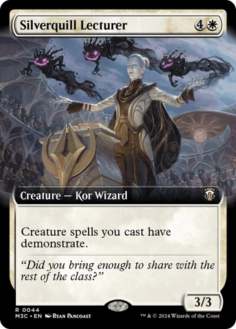 Silverquill Lecturer (Extended Art) (Ripple Foil) [Modern Horizons 3 Commander] 