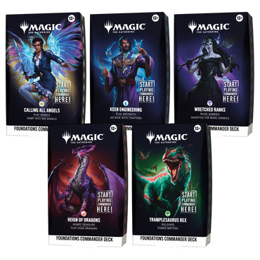 [PREVENTA] MTG: Foundations Starter Commander Deck Display  [5 mazos]