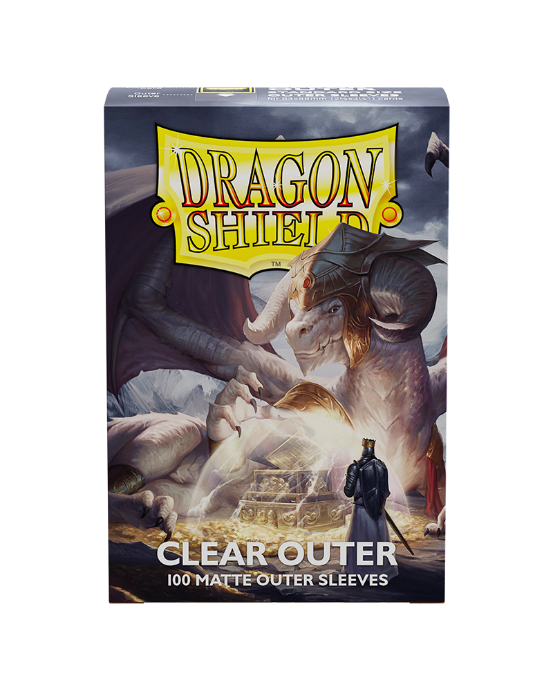 Dragon Shield - Standard Size Matte Outer Sleeves - Clear Outer ( Protector de protectores)