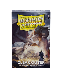 Dragon Shield - Standard Size Matte Outer Sleeves - Clear Outer ( Protector de protectores)