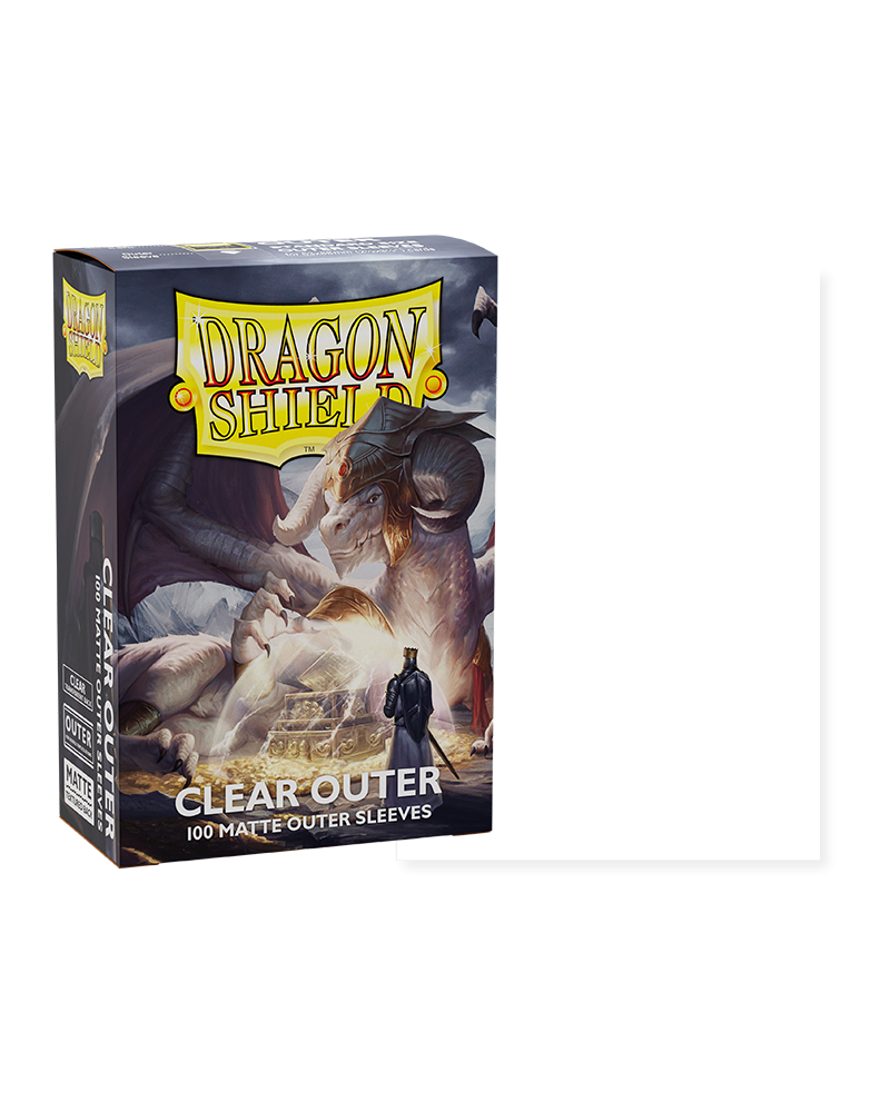 Dragon Shield - Standard Size Matte Outer Sleeves - Clear Outer ( Protector de protectores)