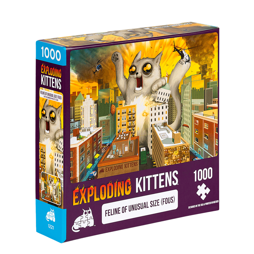 Puzzle Exploding Kittens 1000 piezas: Feline of Unusual Size
