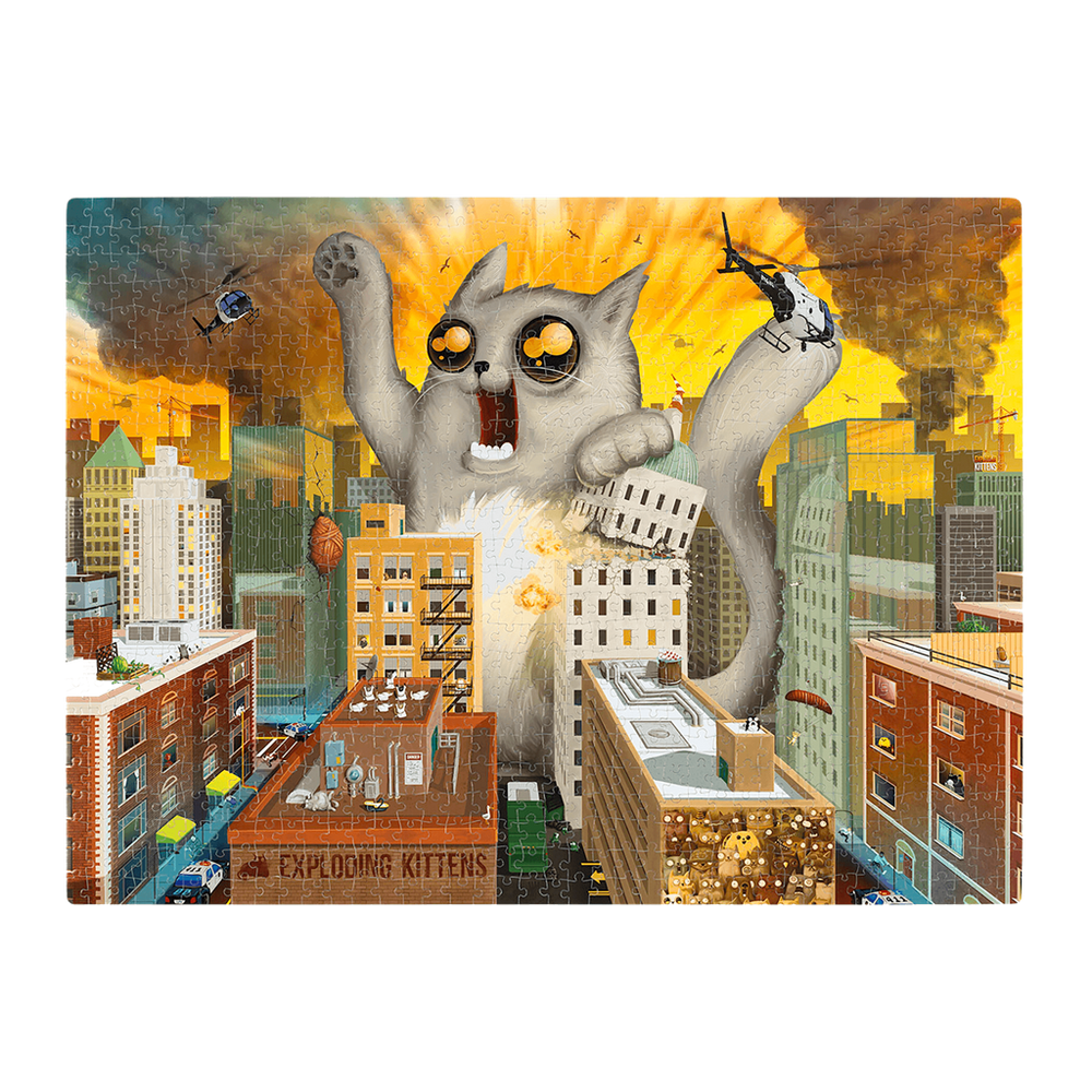 Puzzle Exploding Kittens 1000 piezas: Feline of Unusual Size