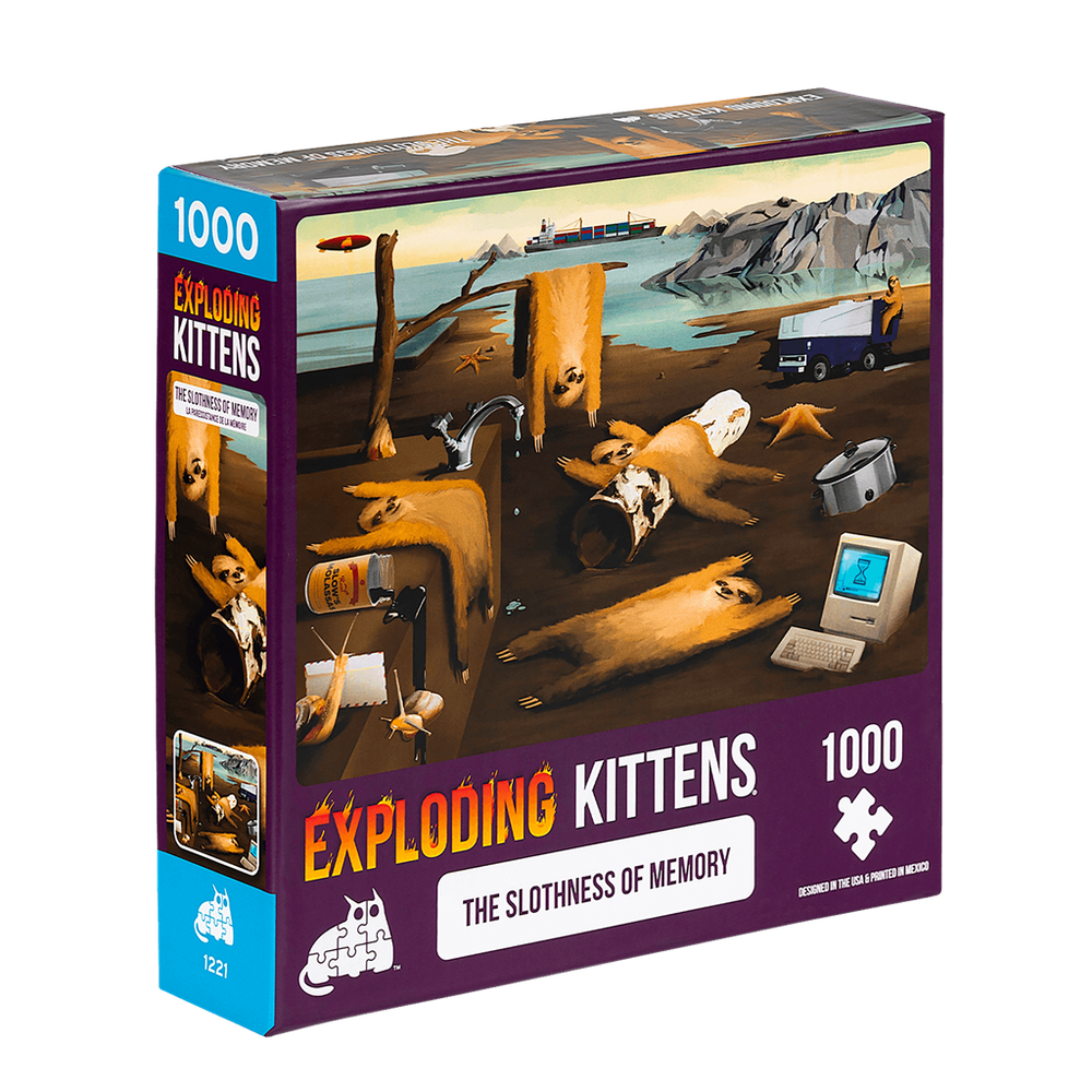 Puzzle Exploding Kittens 1000 piezas: Slothness of Memory