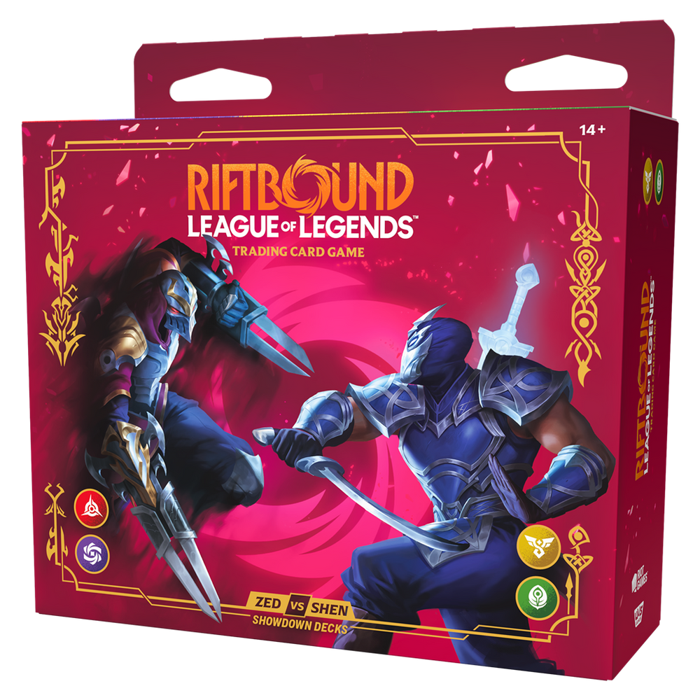 [PREVENTA] Riftbound TCG: Set 4- Vendetta- Showdown Decks Zed vs Shen