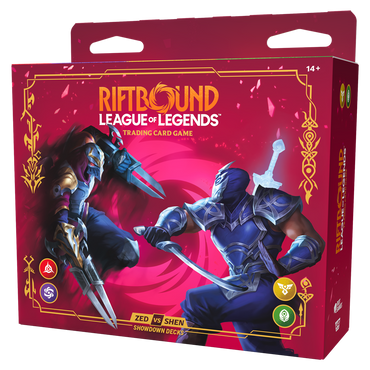 [PREVENTA] Riftbound TCG: Set 4- Vendetta- Showdown Decks Zed vs Shen
