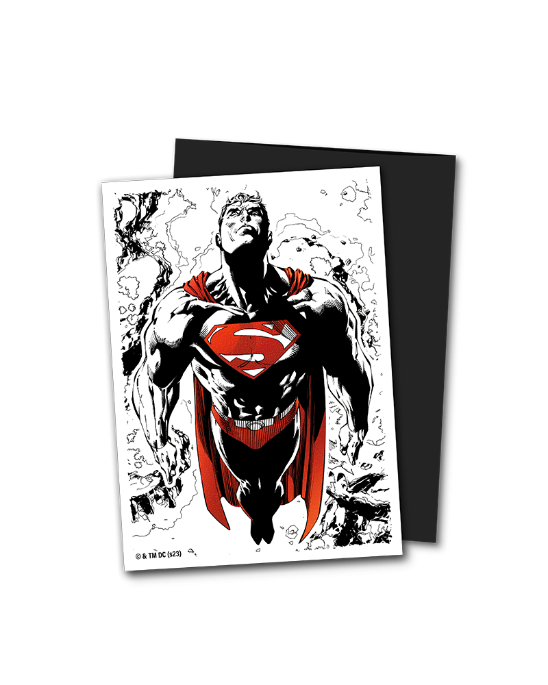 Dragon Shield Sleeves: Standard DUAL- Matte 'Superman Core' Red/White (100 ct.)