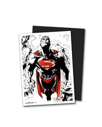 Dragon Shield Sleeves: Standard DUAL- Matte 'Superman Core' Red/White (100 ct.)