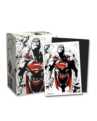 Dragon Shield Sleeves: Standard DUAL- Matte 'Superman Core' Red/White (100 ct.)