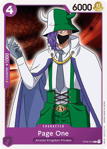 Page One [Starter Deck: Animal Kingdom Pirates] 