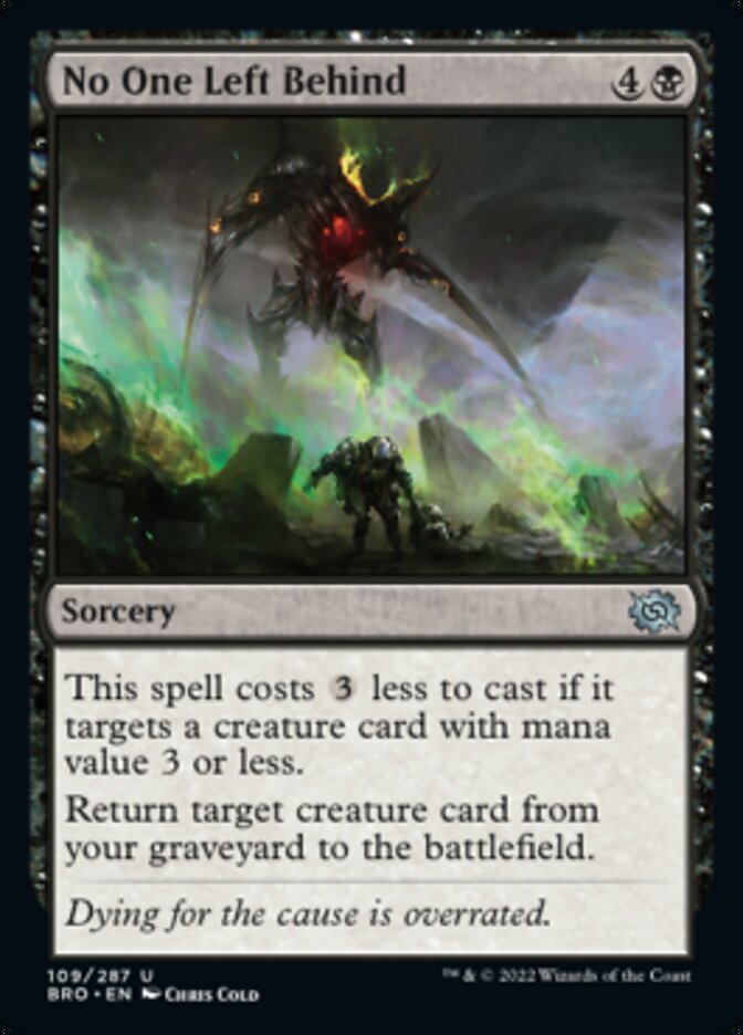 No One Left Behind [The Brothers' War] 