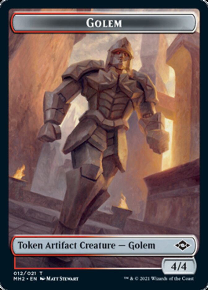 Food (18) // Golem Double-Sided Token [Modern Horizons 2 Tokens] 