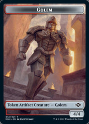 Food (18) // Golem Double-Sided Token [Modern Horizons 2 Tokens] 