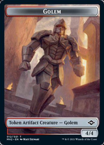 Food (18) // Golem Double-Sided Token [Modern Horizons 2 Tokens] 