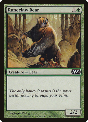 Runeclaw Bear [Magic 2012] 