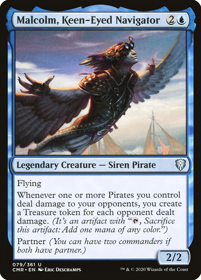 Malcolm, Keen-Eyed Navigator [Commander Legends] 