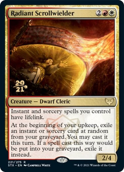 Radiant Scrollwielder [Strixhaven: School of Mages Prerelease Promos] 