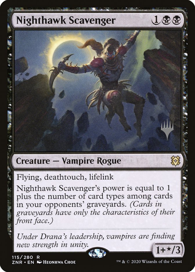 Nighthawk Scavenger (Promo Pack) [Zendikar Rising Promos] 