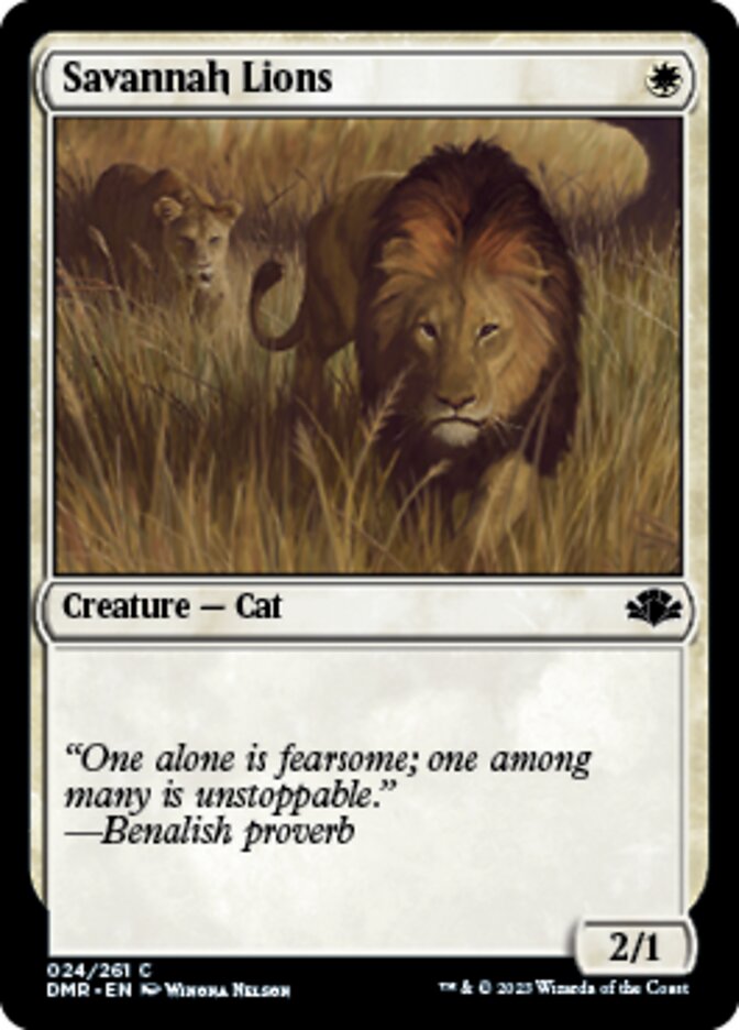 Savannah Lions [Dominaria Remastered] 