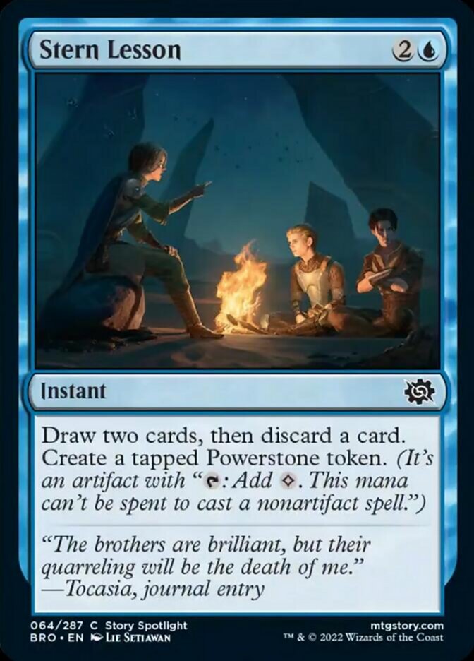 Stern Lesson [The Brothers' War] 